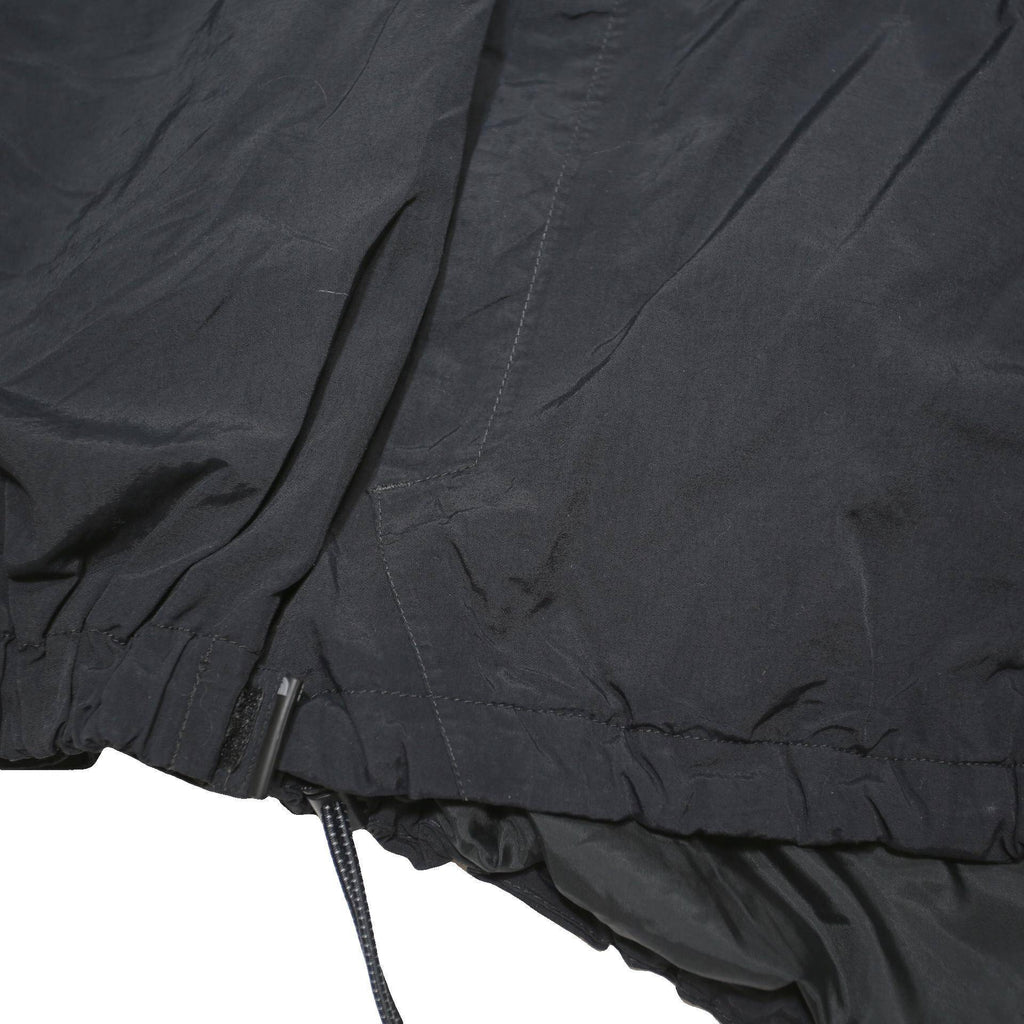 THE NORTH FACE Mens Black Outdoor Jacket M Polyester Blend Hooded Zip Stand-Up