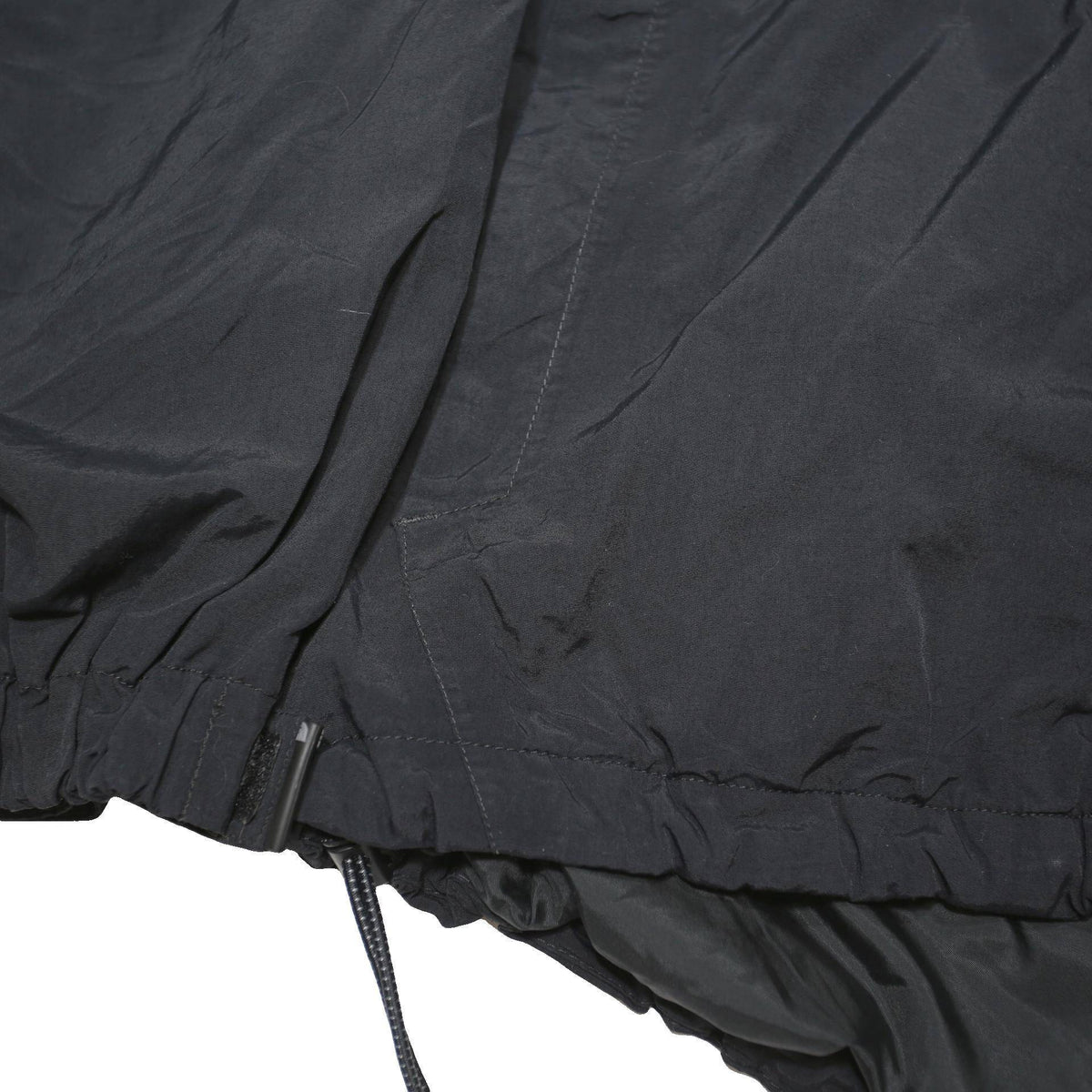 THE NORTH FACE Mens Black Outdoor Jacket M Polyester Blend Hooded Zip Stand-Up