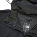 THE NORTH FACE Mens Black Outdoor Jacket M Polyester Blend Hooded Zip Stand-Up
