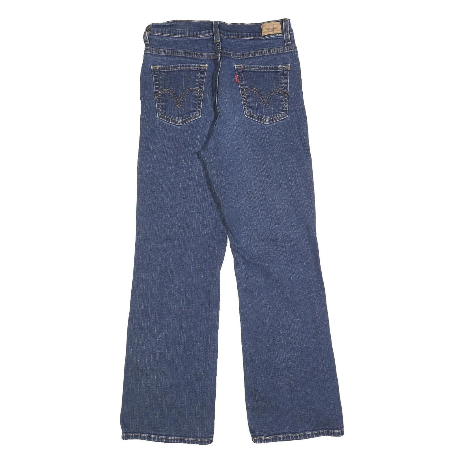 LEVI'S 512 Bootcut Womens Jeans Blue Slim Cotton Blend W26 L28 Denim Casual