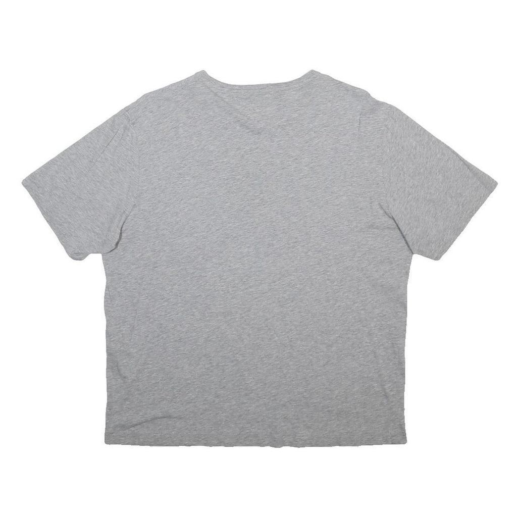 LOVE MOSCHINO Womens Grey Silver Logo Graphic T-Shirt UK 8 Short Sleeve Crew