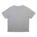 LOVE MOSCHINO Womens Grey Silver Logo Graphic T-Shirt UK 8 Short Sleeve Crew