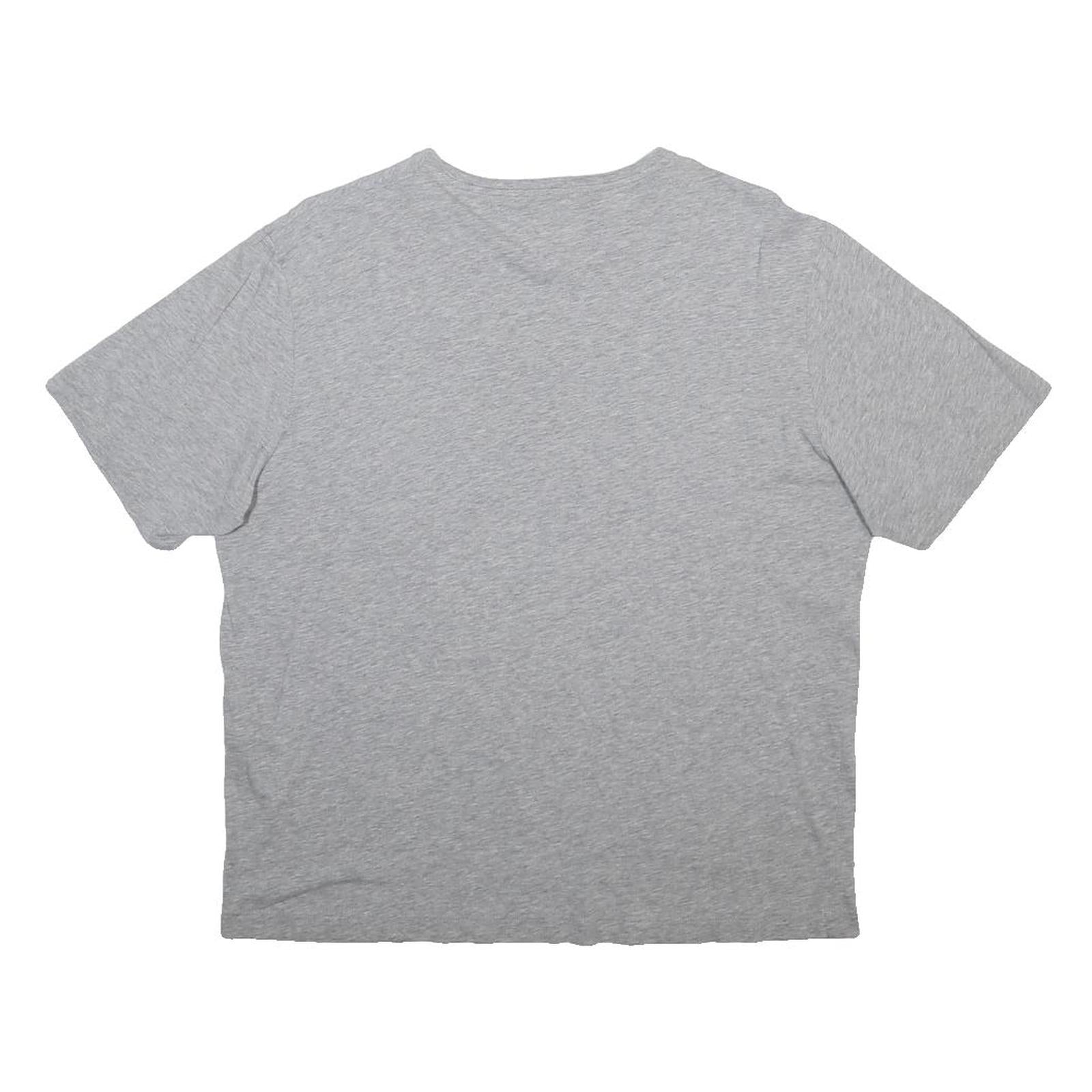 LOVE MOSCHINO Womens Grey Silver Logo Graphic T-Shirt UK 8 Short Sleeve Crew
