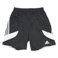ADIDAS Mens Black Sports Shorts S W25 White Trim Comfortable Fit Elastic Waist