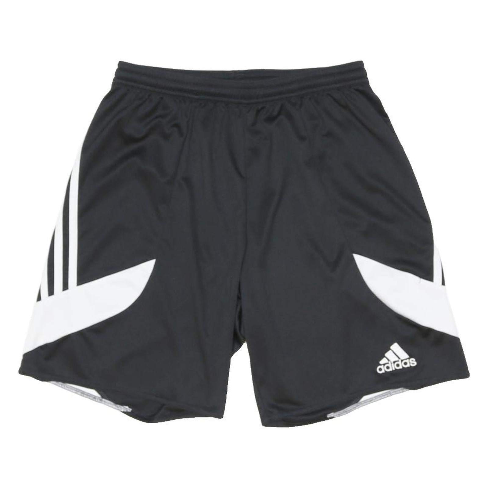 ADIDAS Mens Black Sports Shorts S W25 White Trim Comfortable Fit Elastic Waist