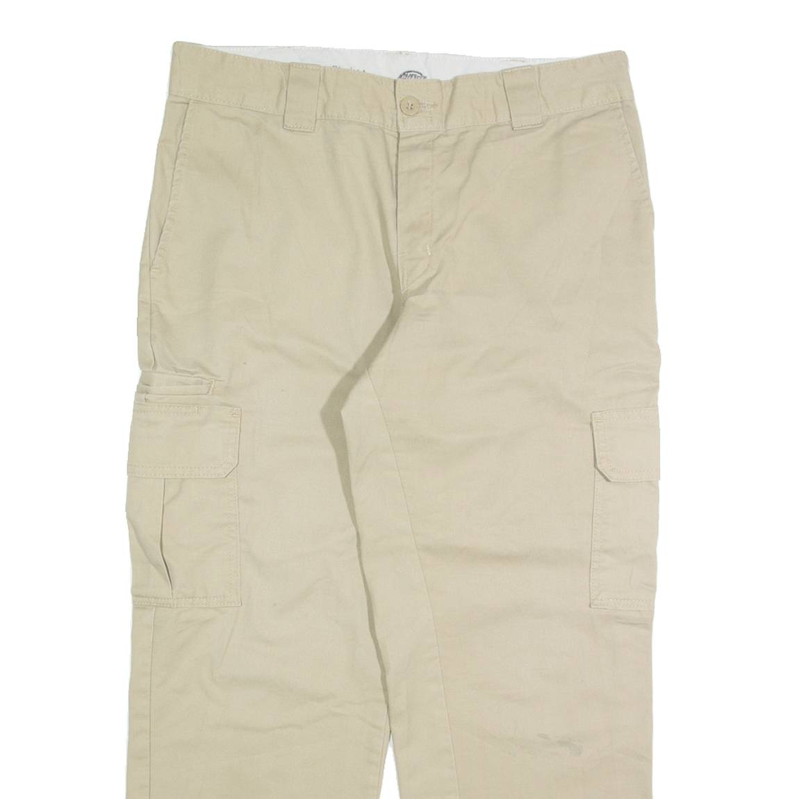 DICKIES Cargo Chino Mens Trousers Beige Regular Straight W34 L27