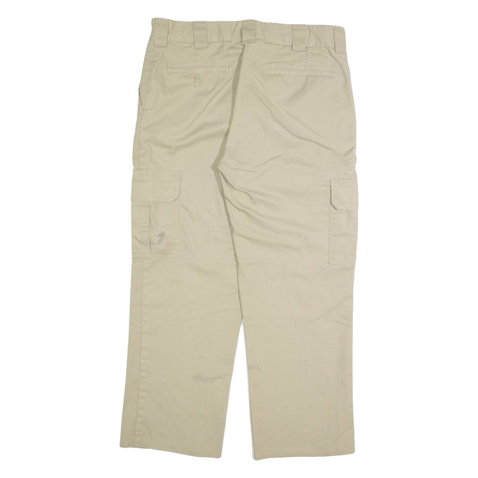 DICKIES Cargo Chino Mens Trousers Beige Regular Straight W34 L27