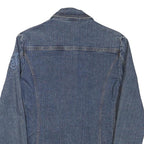 FERRE Womens Blue Denim Jacket M Cotton Blend Button Closure Plain Stylish