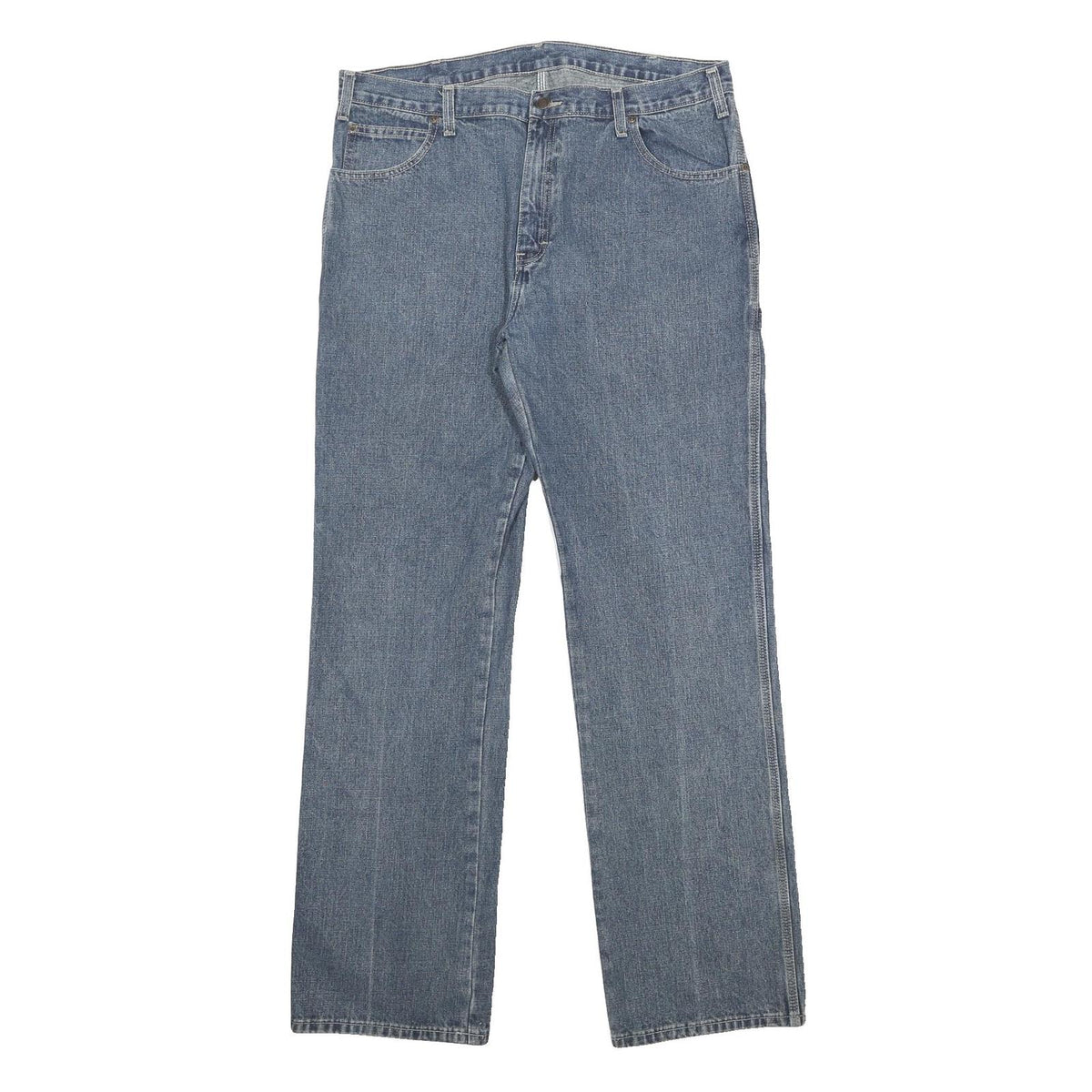 DICKIES Mens Jeans Blue Relaxed Straight Denim Medium W36 L34 Workwear