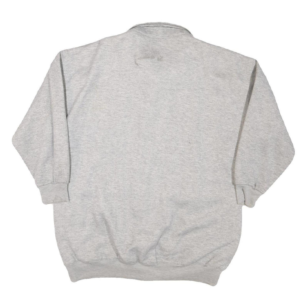 CURRENT SEEN Womens Grey Casual Button Cotton Blend Jacket L Plain Comfortable