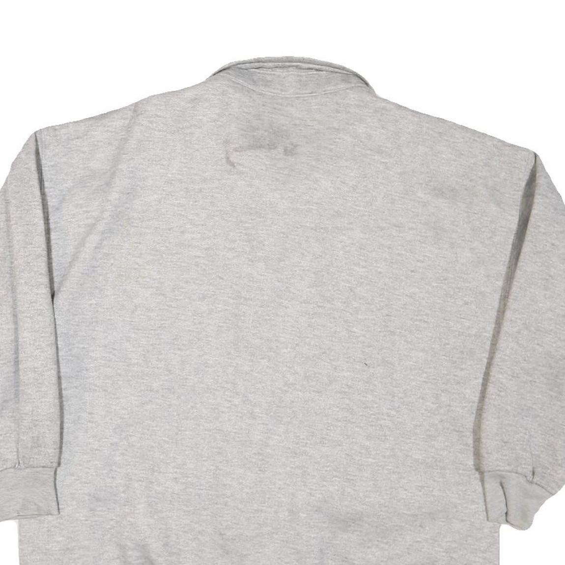 CURRENT SEEN Womens Grey Casual Button Cotton Blend Jacket L Plain Comfortable