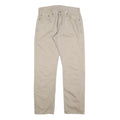 LEVI'S Mens Regular Beige Cotton Blend Trousers W30 L32 Classic Zip 5-Pocket