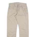 LEVI'S Mens Regular Beige Cotton Blend Trousers W30 L32 Classic Zip 5-Pocket