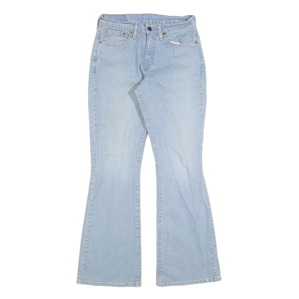 LEVI'S 584 87 Womens Jeans Blue Regular Flared Denim Light W29 L32 Cotton Blend