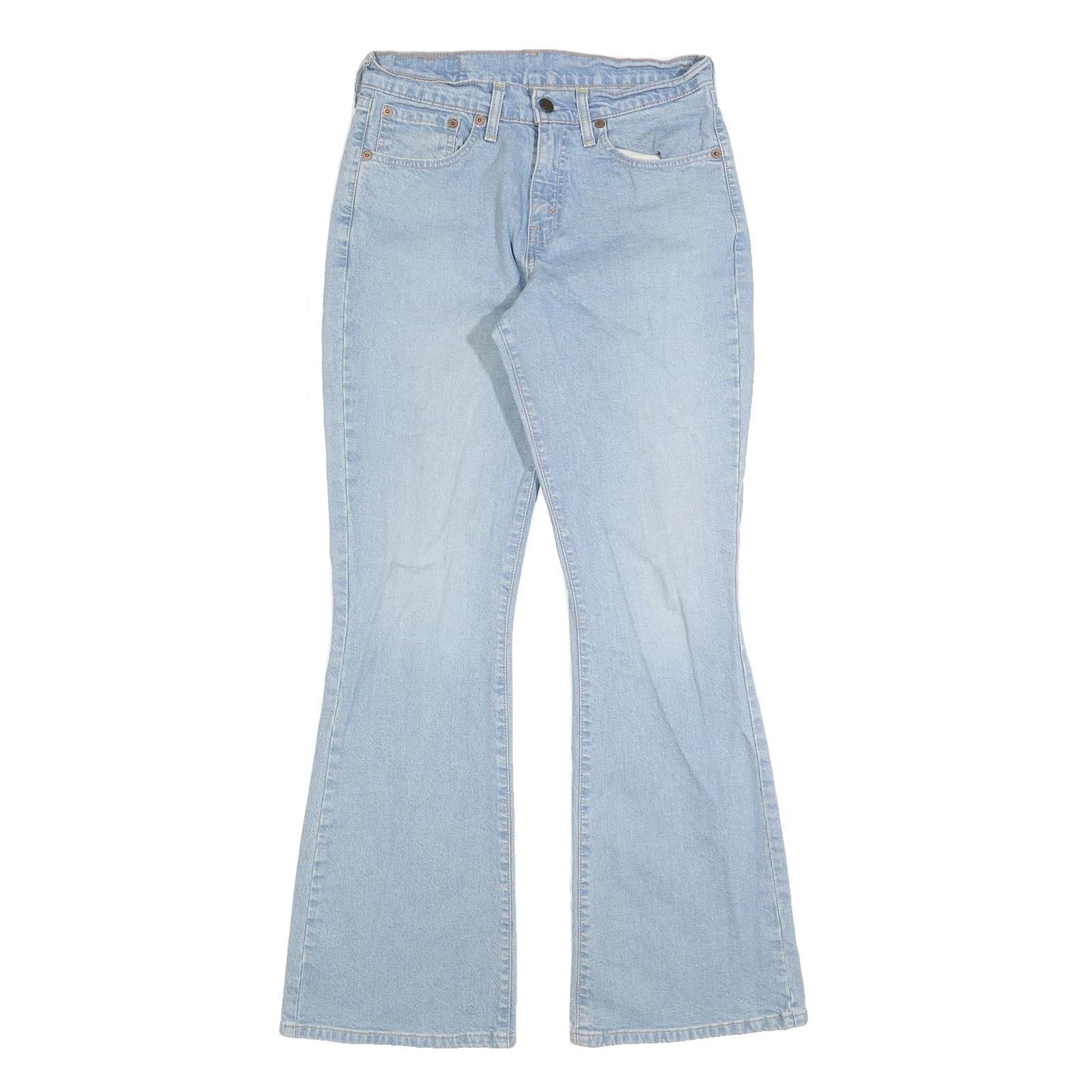 LEVI'S 584 87 Womens Jeans Blue Regular Flared Denim Light W29 L32 Cotton Blend