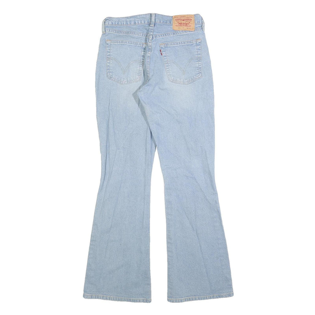 LEVI'S 584 87 Womens Jeans Blue Regular Flared Denim Light W29 L32 Cotton Blend