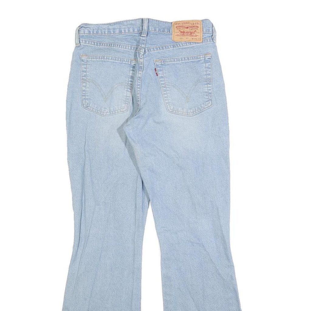LEVI'S 584 87 Womens Jeans Blue Regular Flared Denim Light W29 L32 Cotton Blend