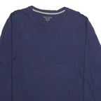 NAUTICA Mens Blue Long Sleeve Crew Neck T-Shirt L Classic Cotton Casual