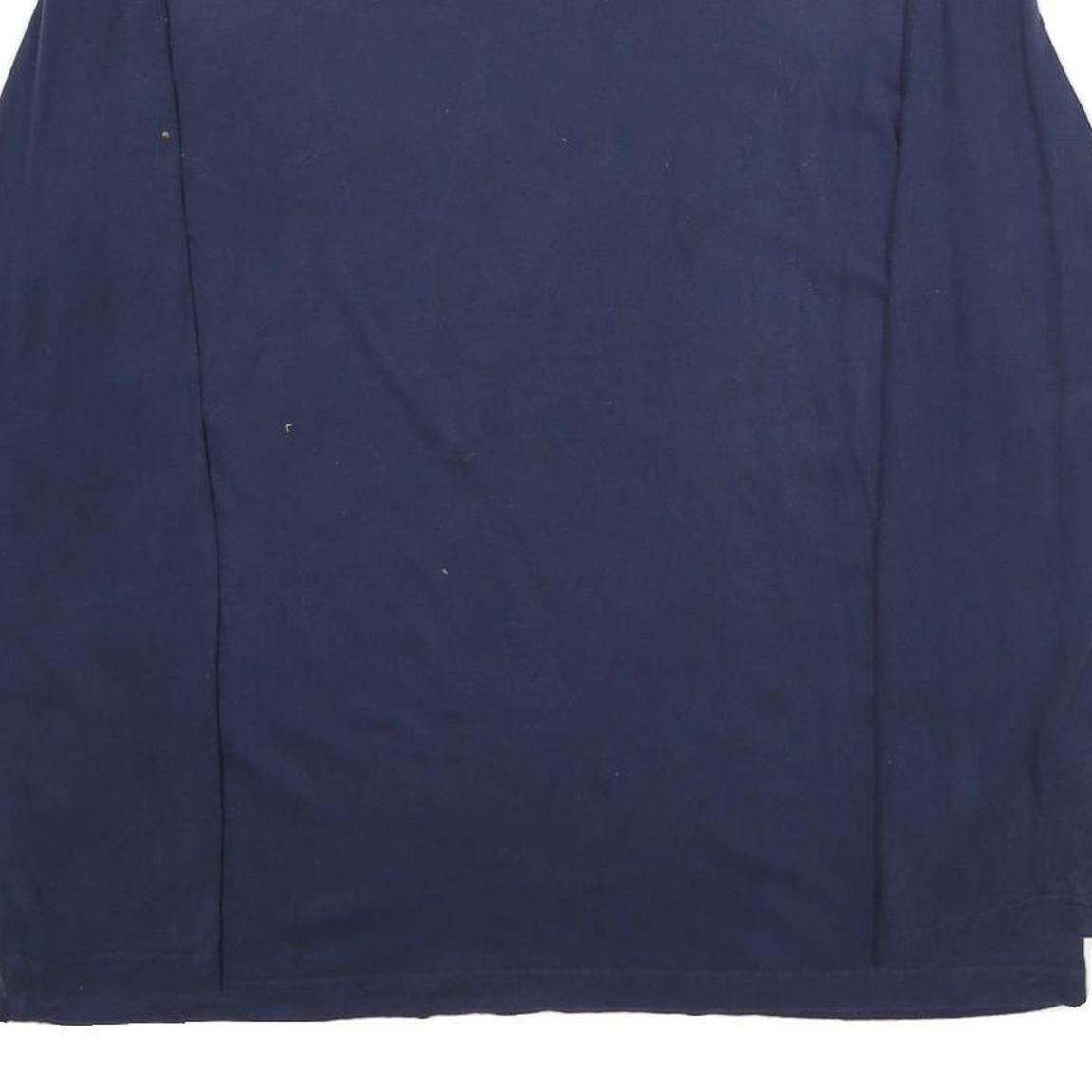 NAUTICA Mens Blue Long Sleeve Crew Neck T-Shirt L Classic Cotton Casual