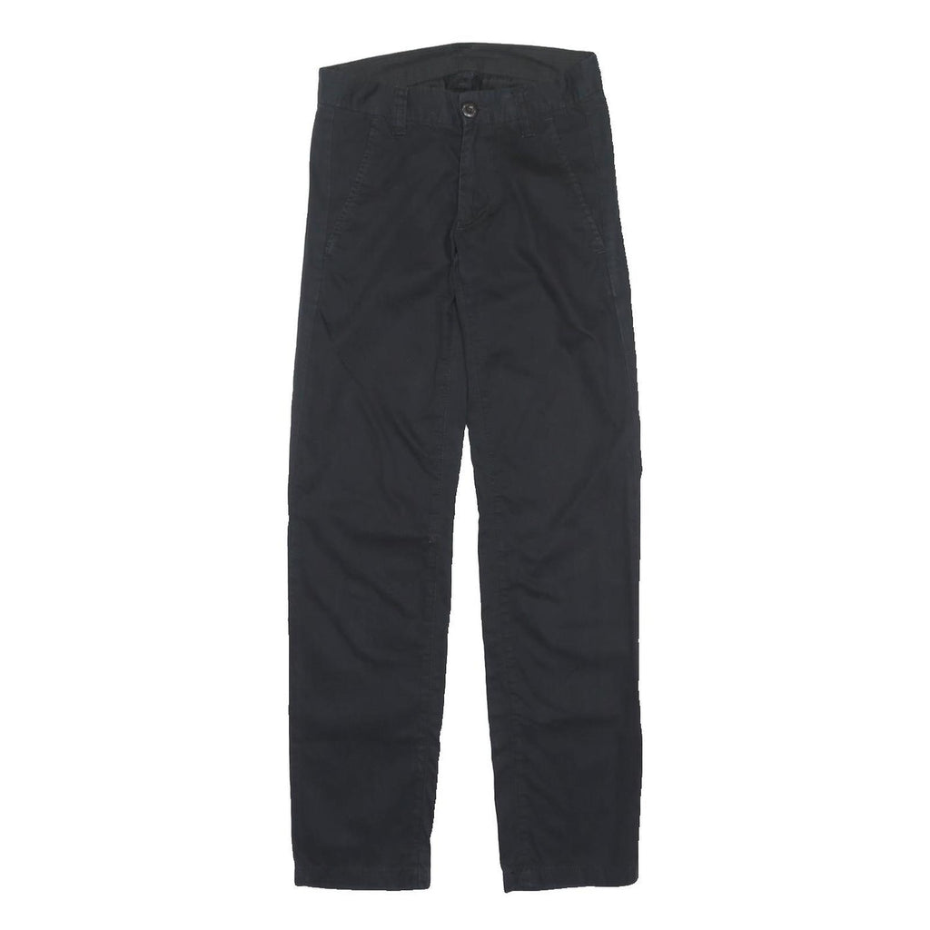CARHARTT Womens Black Regular Fit Straight Leg Trousers W28 L32 Workwear Zip