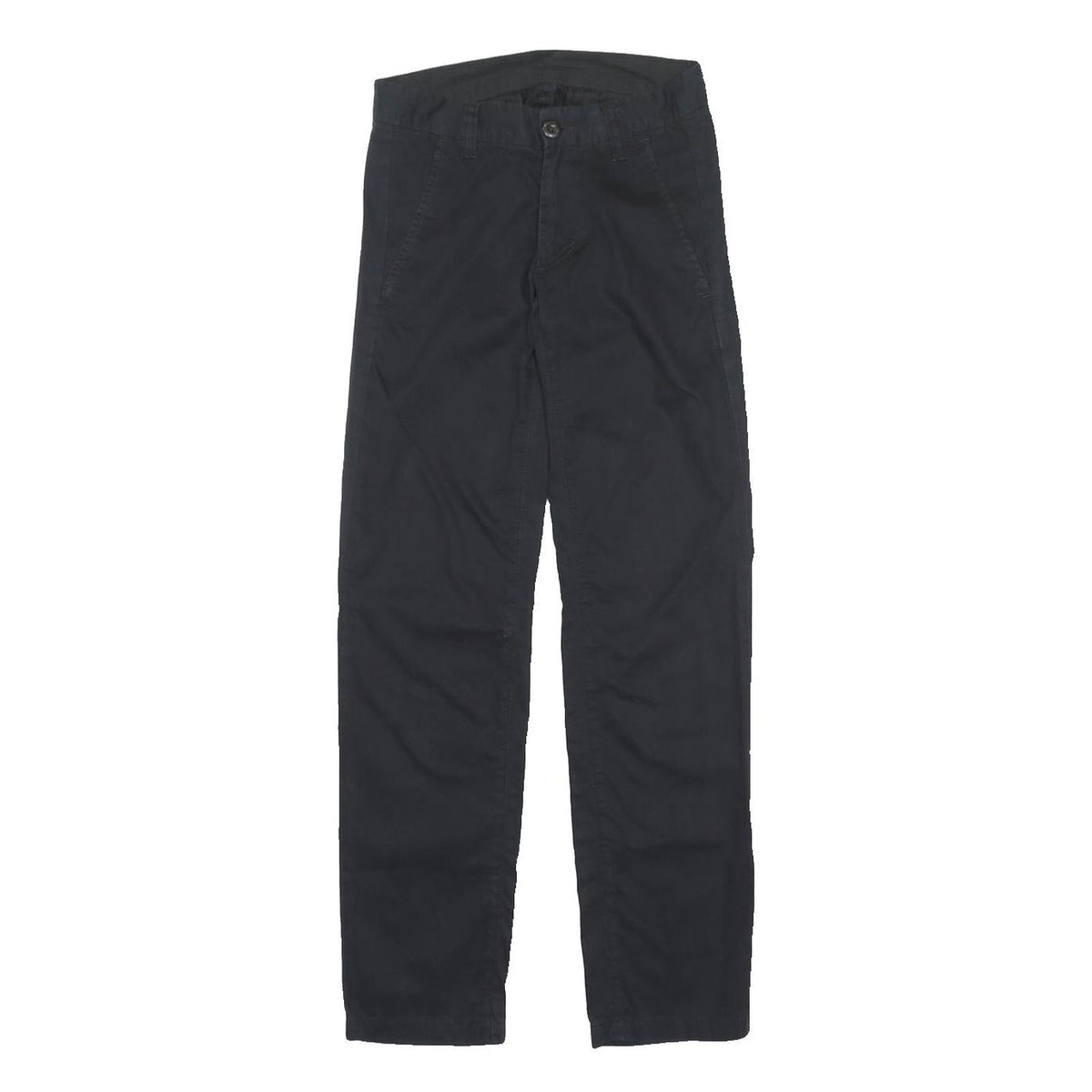 CARHARTT Womens Black Regular Fit Straight Leg Trousers W28 L32 Workwear Zip