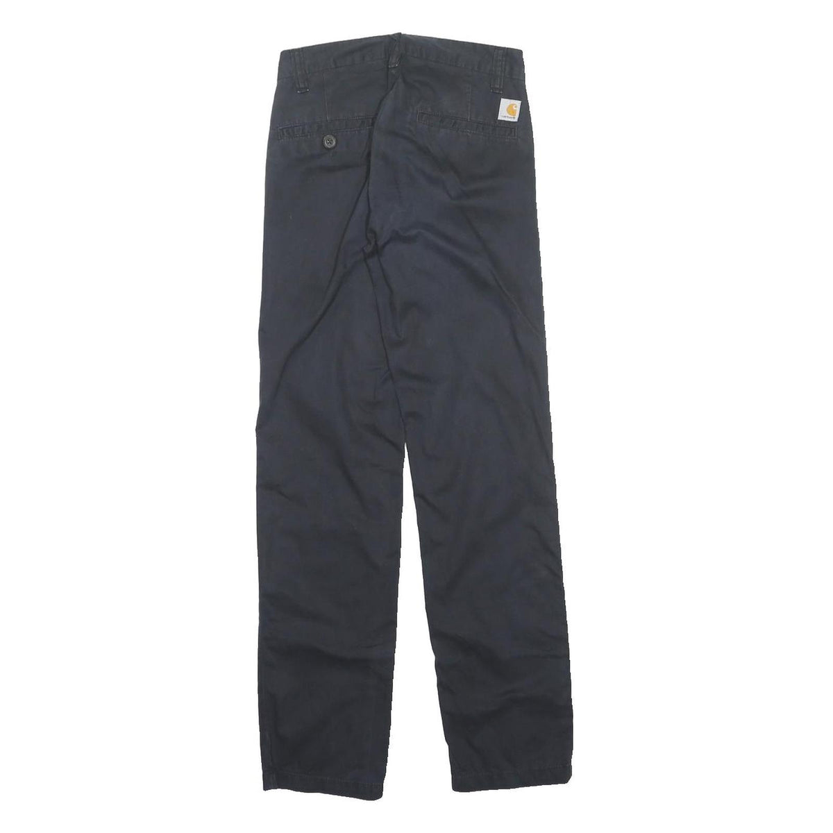 CARHARTT Womens Black Regular Fit Straight Leg Trousers W28 L32 Workwear Zip