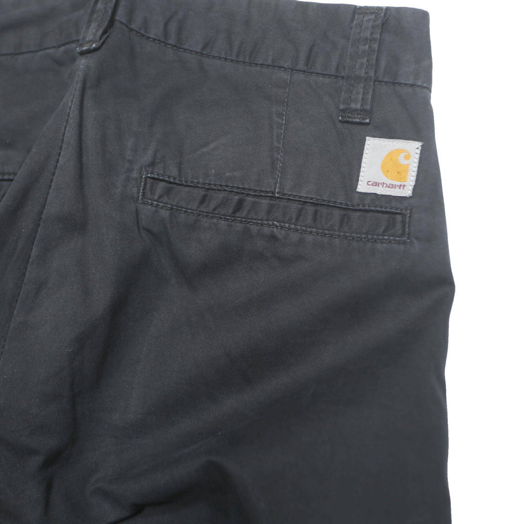 CARHARTT Womens Black Regular Fit Straight Leg Trousers W28 L32 Workwear Zip