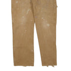 DICKIES Mens Jeans Beige Regular Straight Denim W38 L30 Workwear Durable Zip