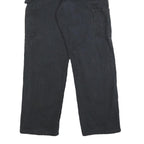 CARHARTT Mens Cotton Relaxed Straight Black Trousers W28 L27 Workwear Zip