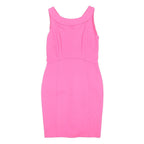LANDS END Womens Pink Sleeveless Bodycon Polyester Blend Dress UK 14