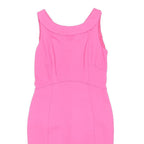 LANDS END Womens Pink Sleeveless Bodycon Polyester Blend Dress UK 14