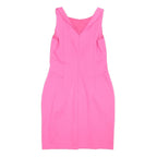 LANDS END Womens Pink Sleeveless Bodycon Polyester Blend Dress UK 14