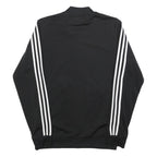 ADIDAS Mens Black Track Jacket S Polyester Plain Athletic Zip Closure