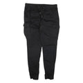 H&M Cargo Womens Trousers Black Slim Skinny W34 L28
