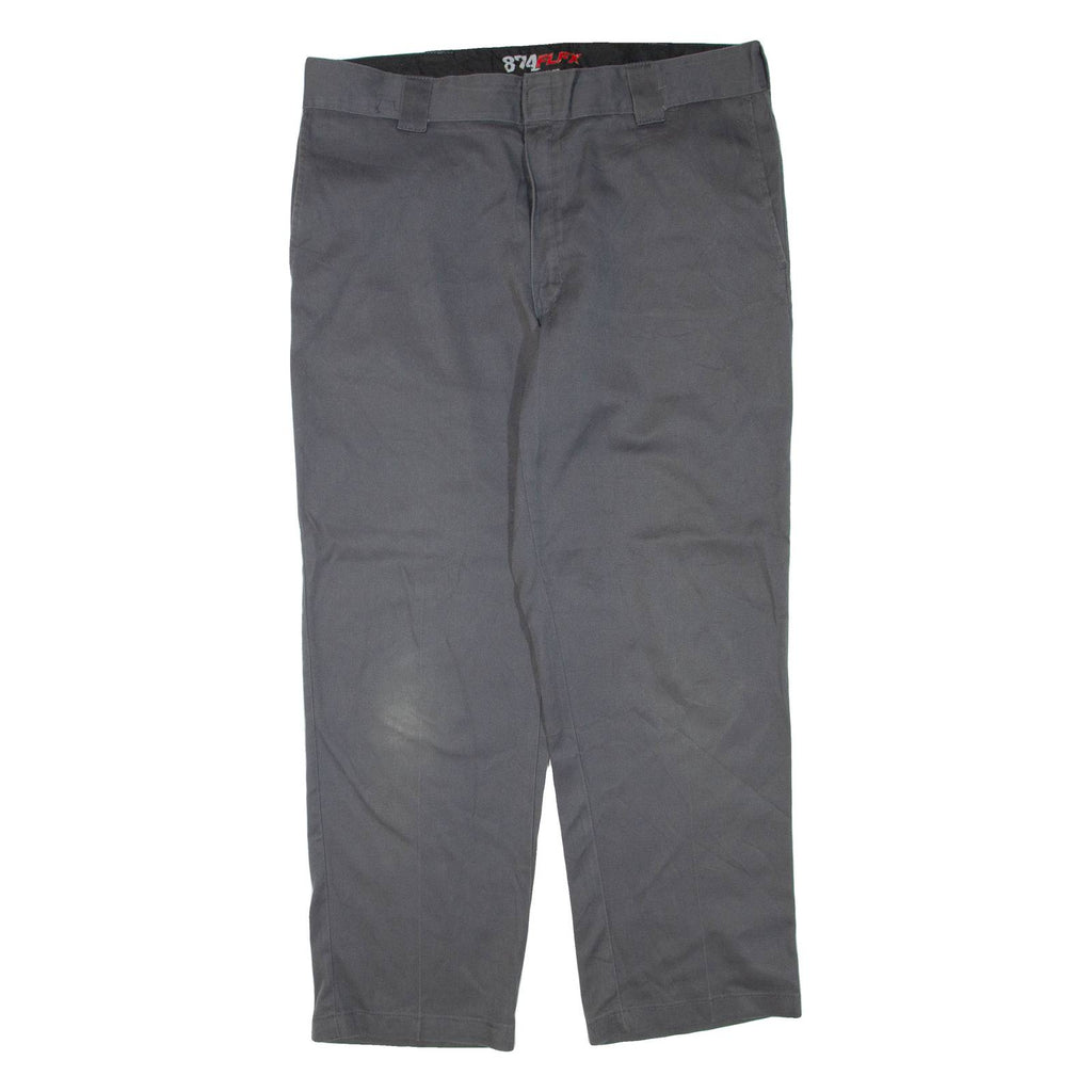 DICKIES Mens Trousers Grey Regular Tapered W38 L30