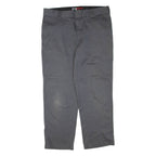 DICKIES Mens Trousers Grey Regular Tapered W38 L30