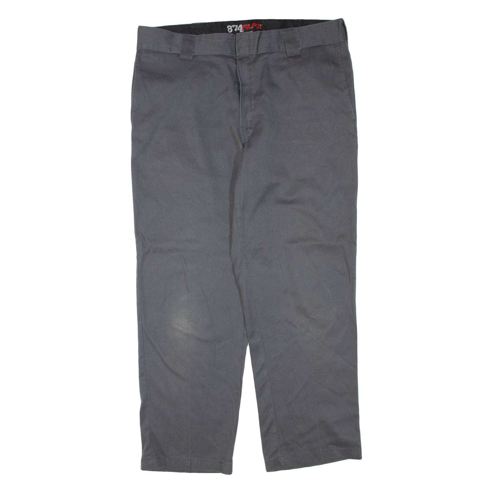 DICKIES Mens Trousers Grey Regular Tapered W38 L30