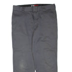 DICKIES Mens Trousers Grey Regular Tapered W38 L30