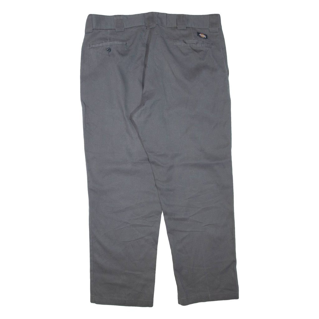DICKIES Mens Trousers Grey Regular Tapered W38 L30