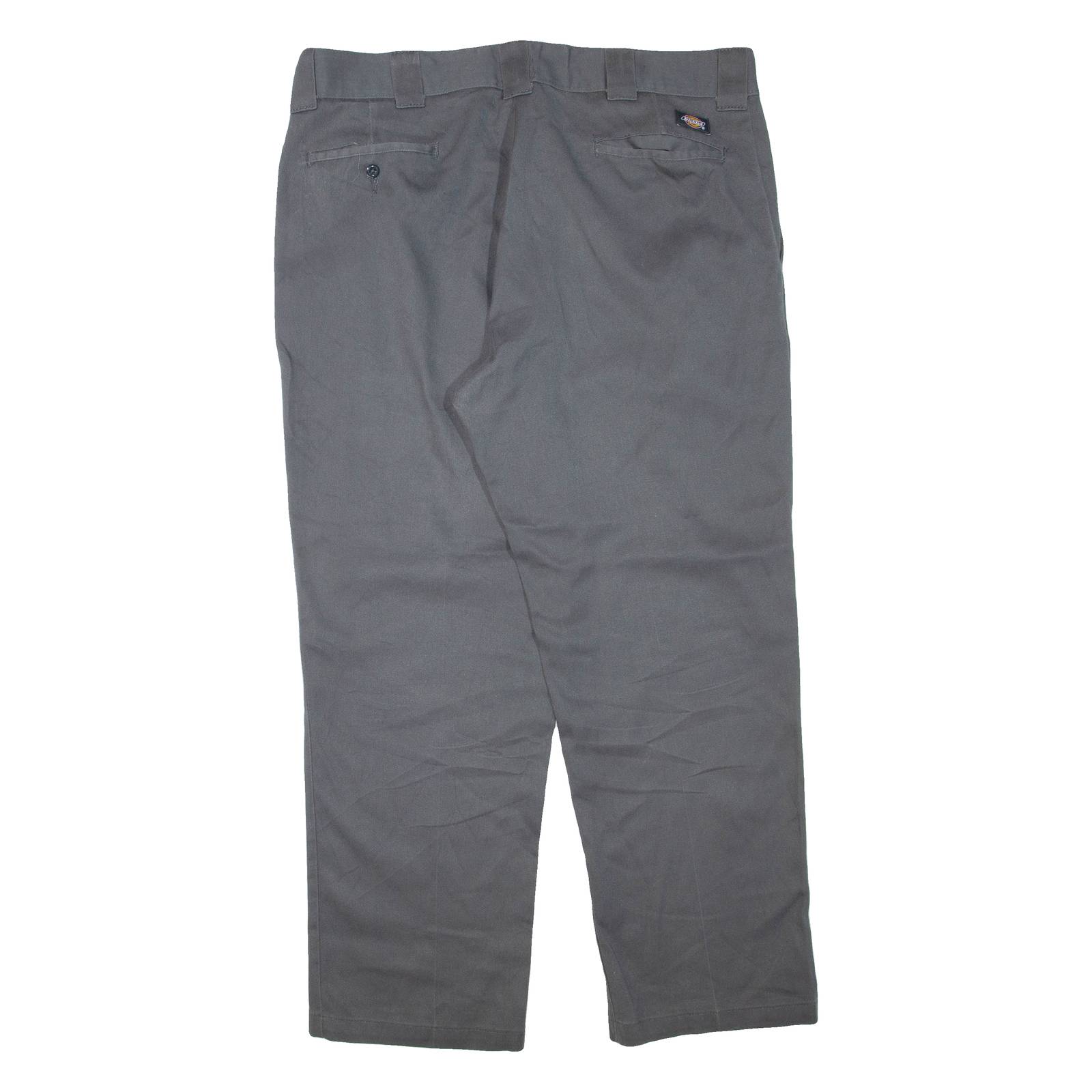 DICKIES Mens Trousers Grey Regular Tapered W38 L30