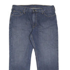 CARHARTT Mens Relaxed Jeans Blue Denim W33 L30 Classic Cotton Blend Zip