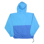 CHAMPION Mens Blue & Purple Zip Hooded Shell Jacket L Polyester Blend