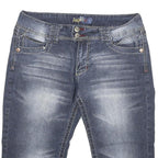 ANGELS Womens Denim Blue Casual Shorts L W30 Stylish Soft Cotton Blend