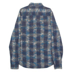 DKNY Mens Shirt Blue Camouflage Long Sleeve S