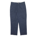 DICKIES Mens Polyester Blend Navy Regular Fit Straight Leg Trousers W40 L34