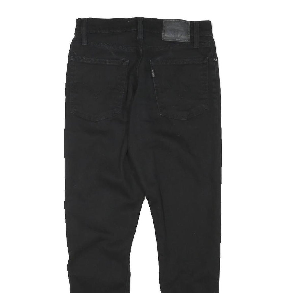 LEVI'S Womens Slim Black Skinny Denim Raw Hem W27 L25 Distressed Jeans