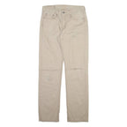 LEVI'S 514 Mens Trousers Beige Slim Straight W28 L32