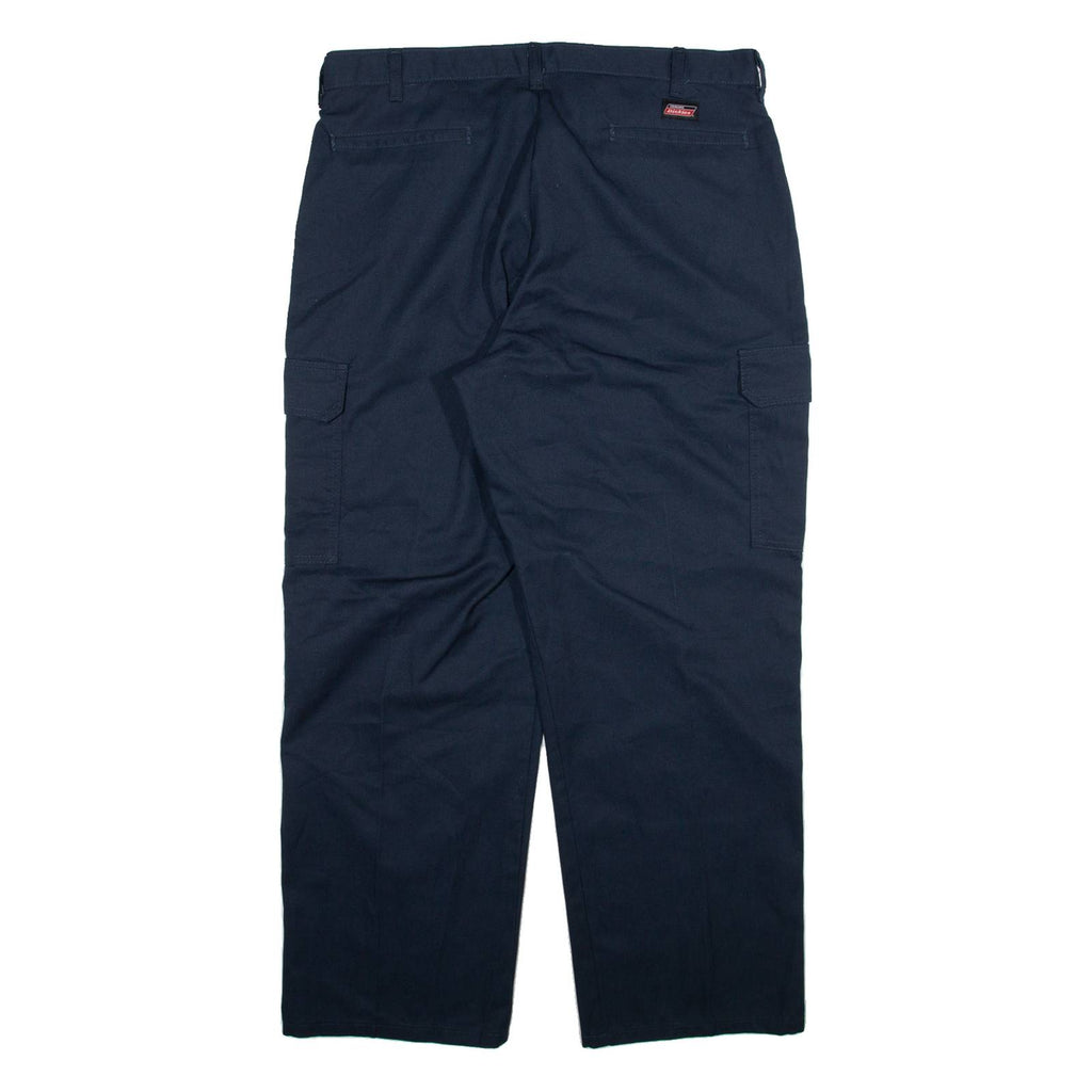 DICKIES Cargo Mens Trousers Blue Regular Straight W38 L30