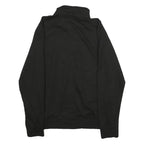 HARD ROCK CAFE Mens Black 1/4 Zip Sweatshirt L Polyester Blend Pullover