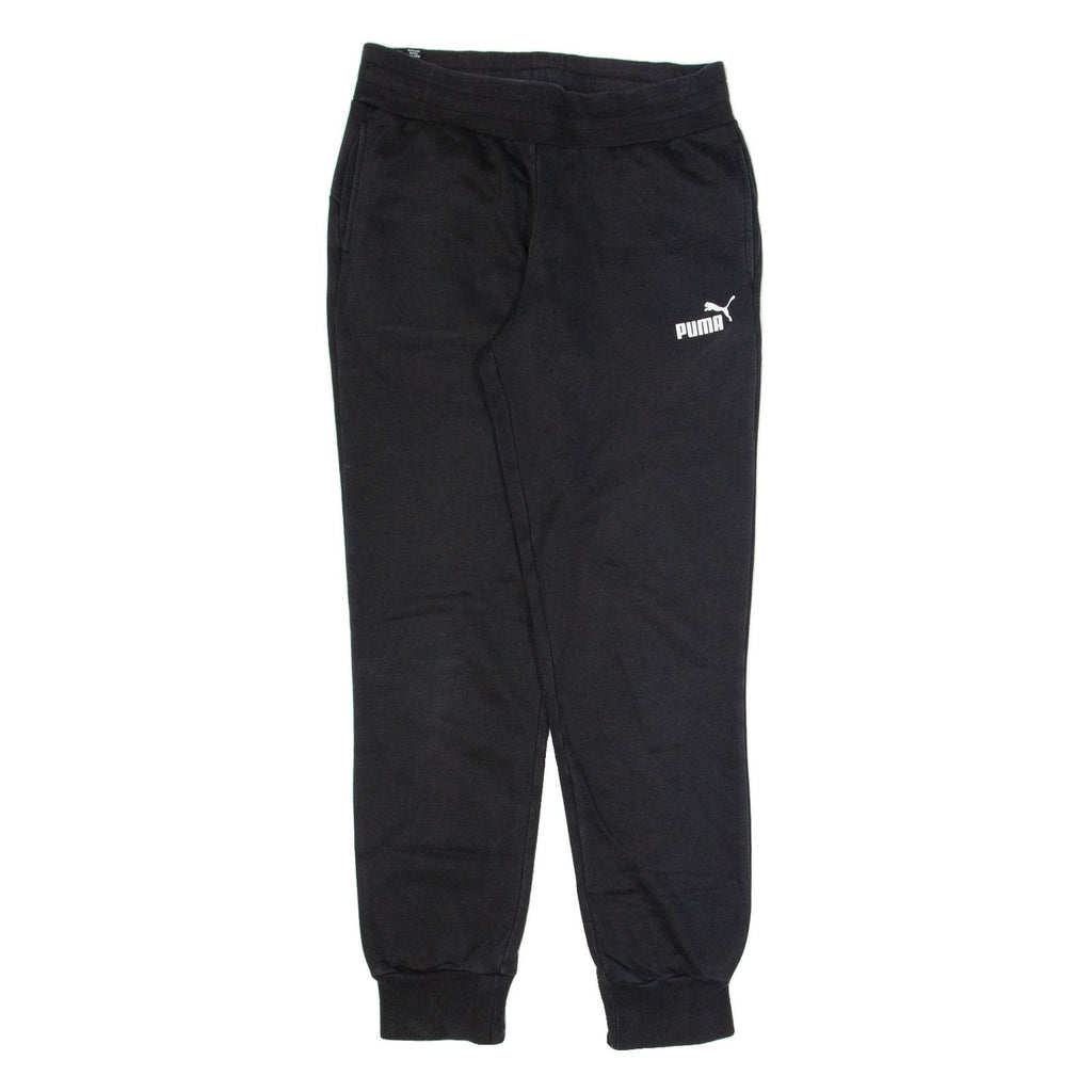 PUMA Womens Joggers Black Tapered UK 10 W28 L28